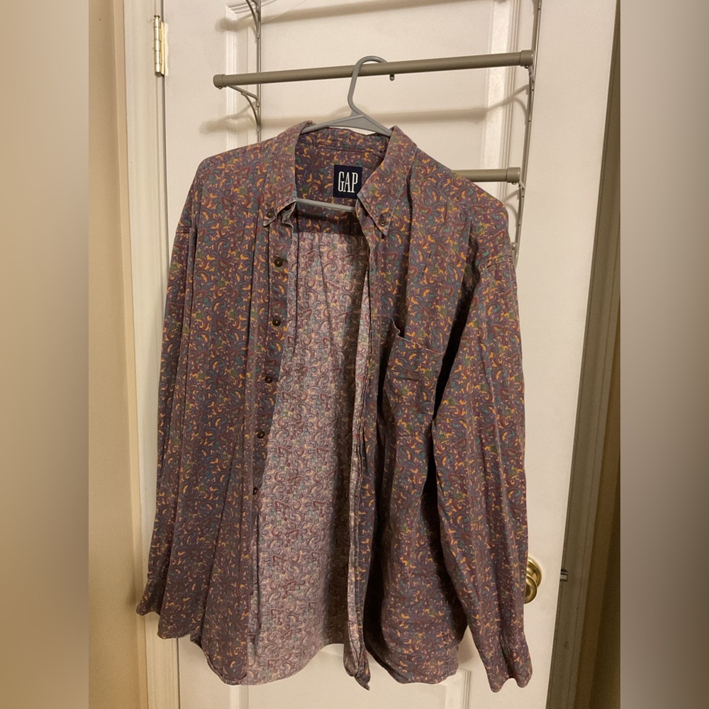 Vintage Men’s Long Sleeve Dress Shirt